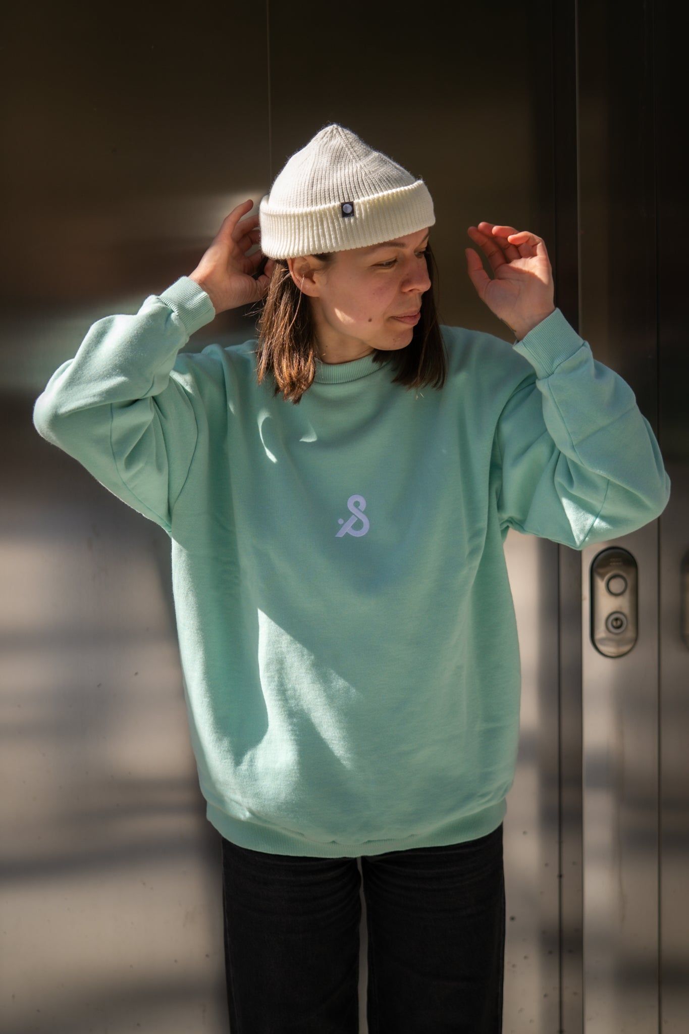 Crewneck 01 in Aloe, Ansicht 4