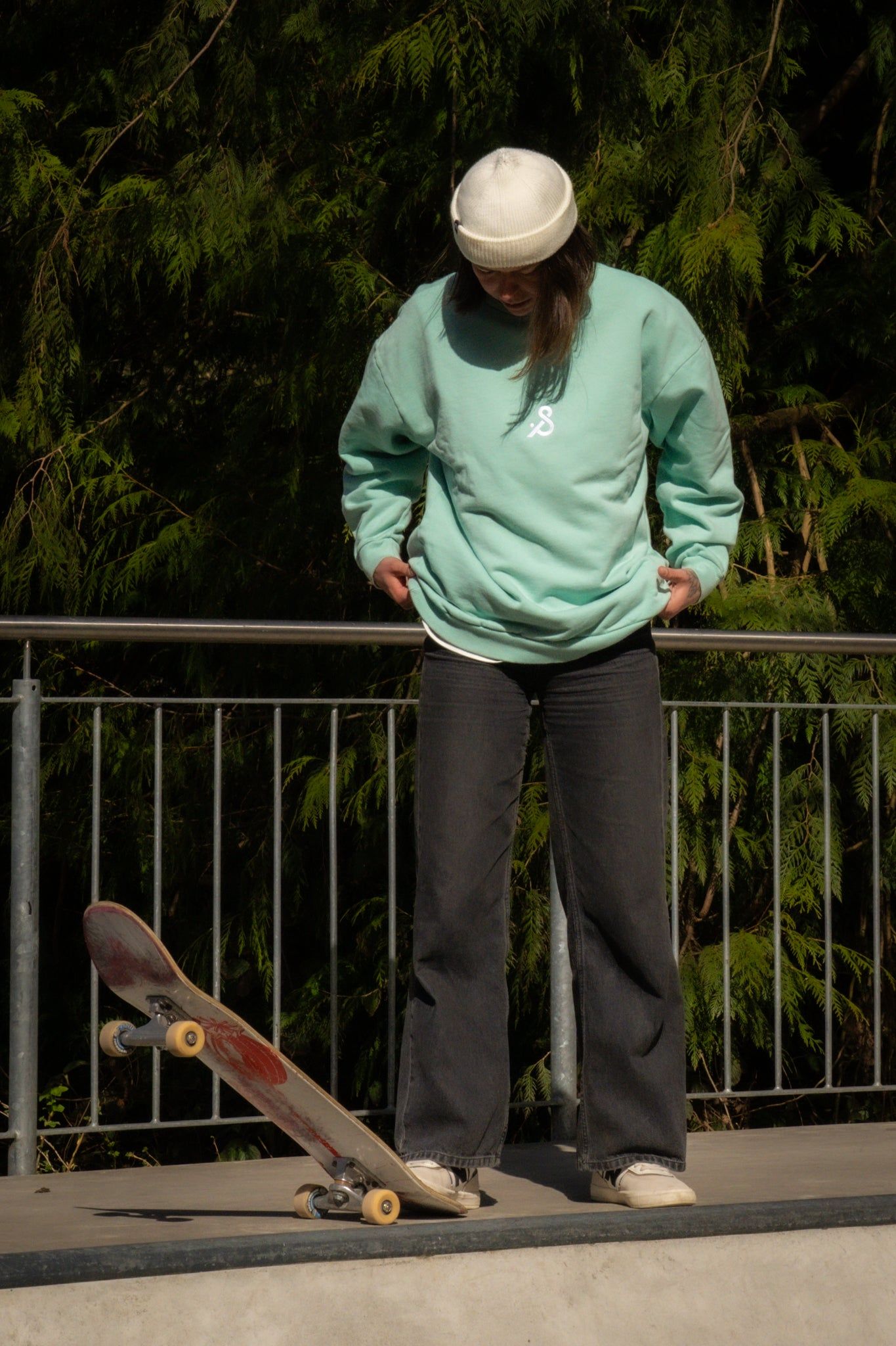 Crewneck 01 in Aloe, Ansicht 6