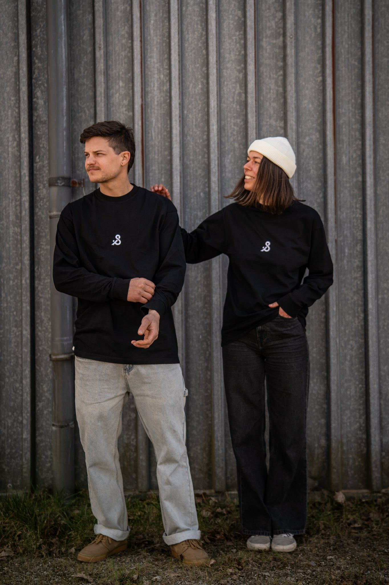 Longsleeve 01 in Schwarz, Ansicht 5