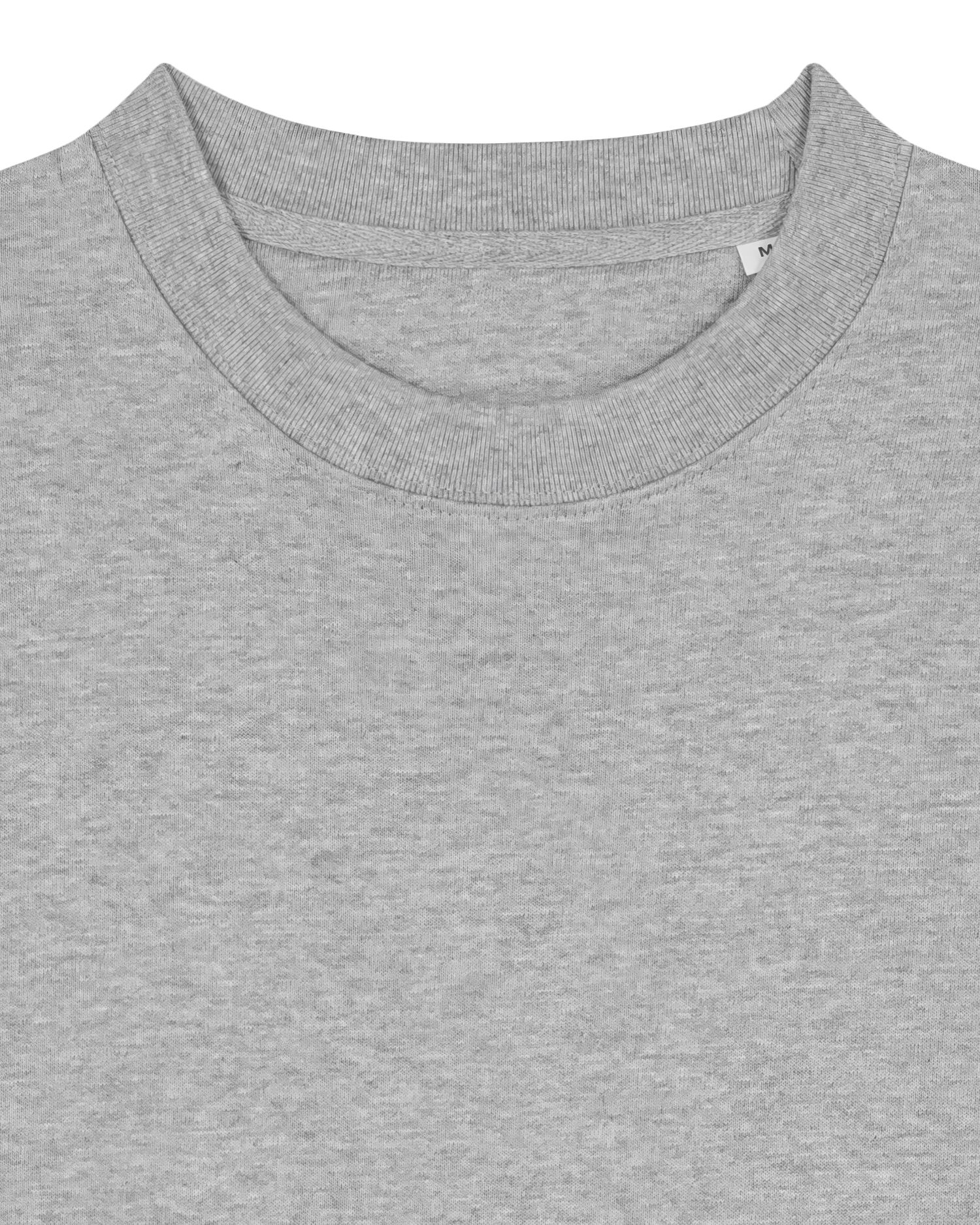 Grauer Sweater mit bedrucktem Frontmotiv auf dem Crewneck