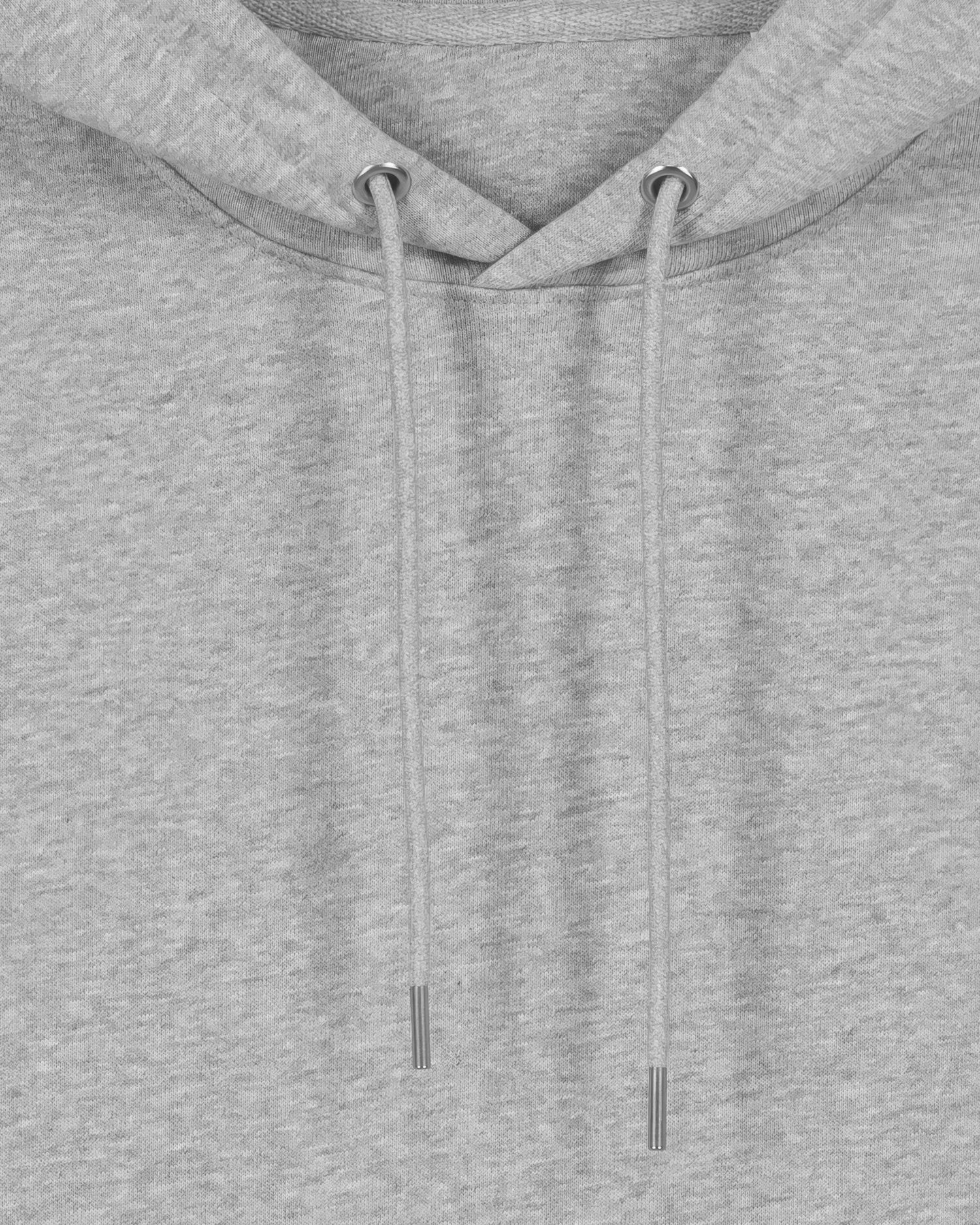 Hoodie 04 in Grau mit mehrfarbigem DTF-Druck auf der Brust