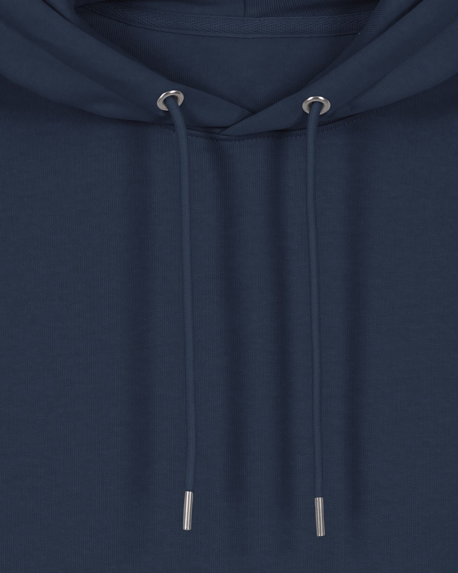 Hoodie 05 in Navy mit bedrucktem Motiv auf dem Rücken