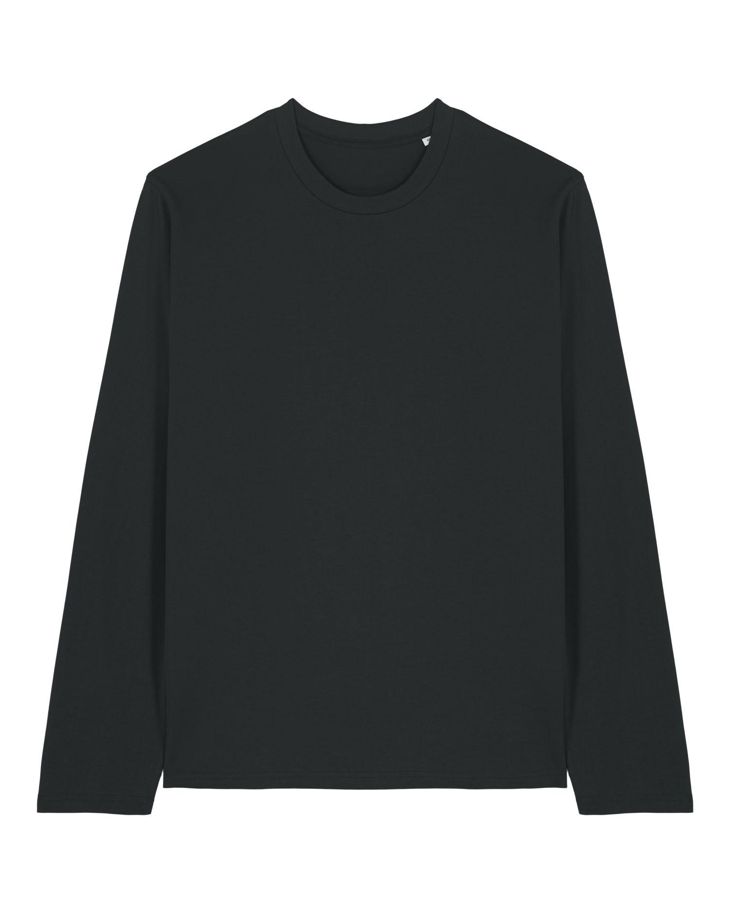 Longsleeve 01 in Schwarz mit Schriftzug auf dem Ärmel