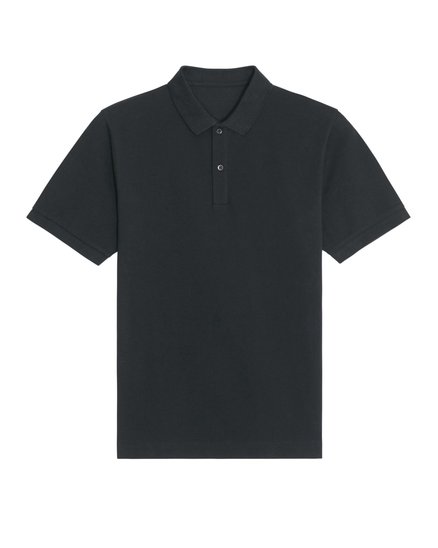 Polo 04 in Schwarz mit gesticktem Logo auf der linken Brust