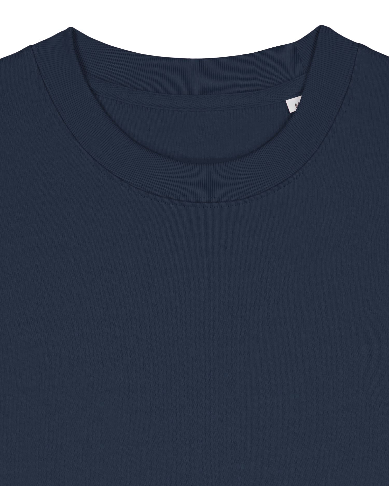 Crewneck 02 in Navy, bestickt mit Logo auf der linken Brust