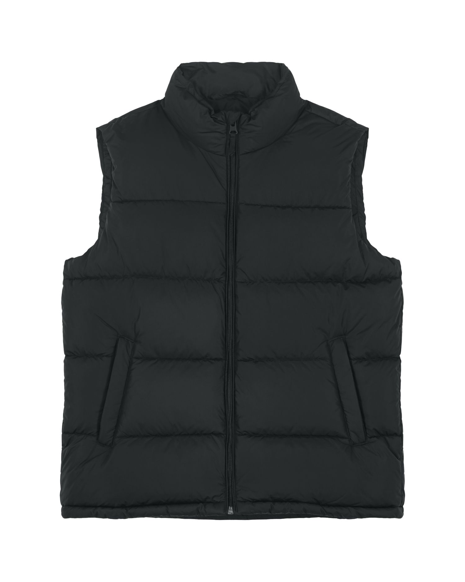 Weste 01 in Schwarz mit großem Motiv auf dem Rücken