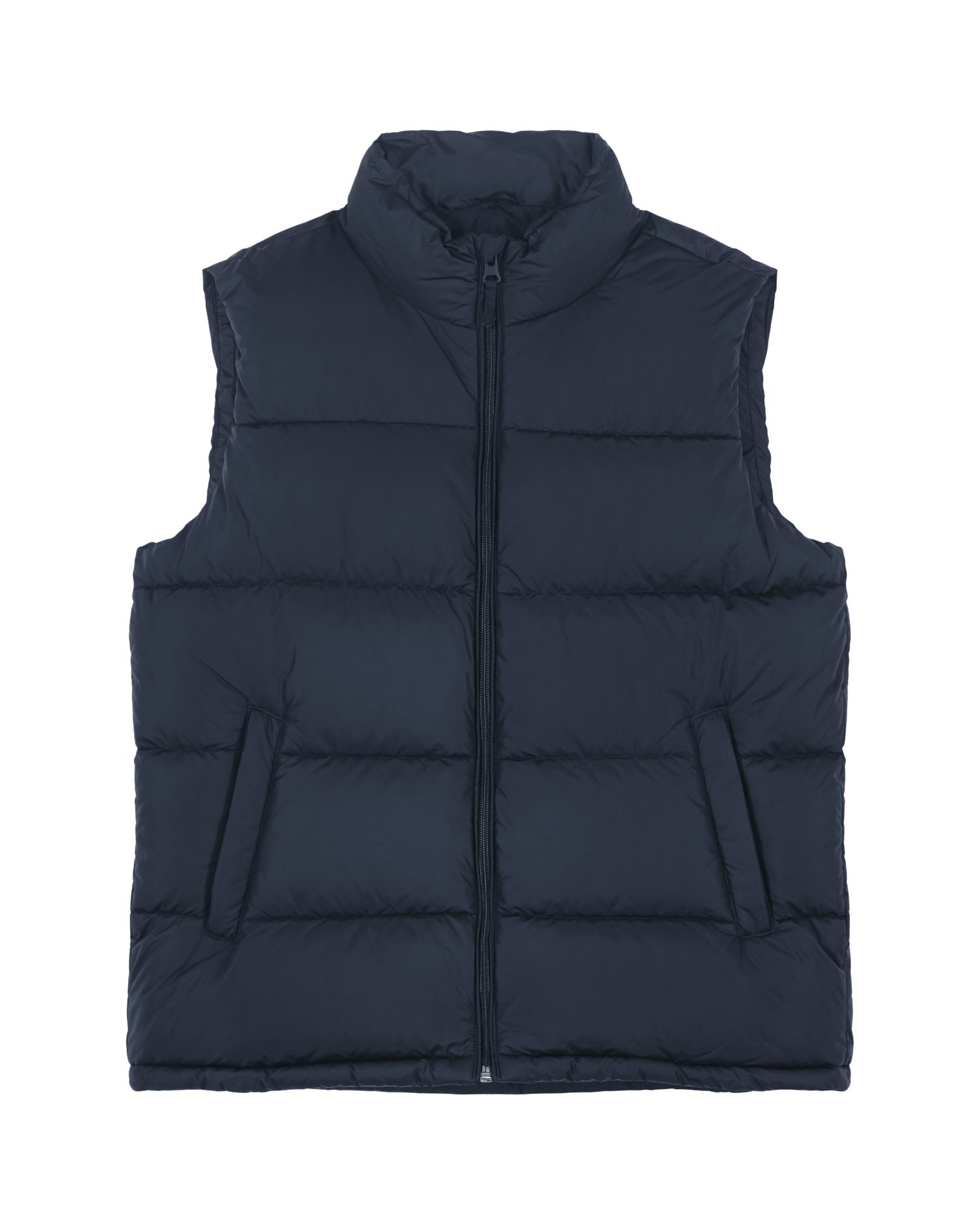 Weste 02 in Navy mit gesticktem Logo auf der linken Brust