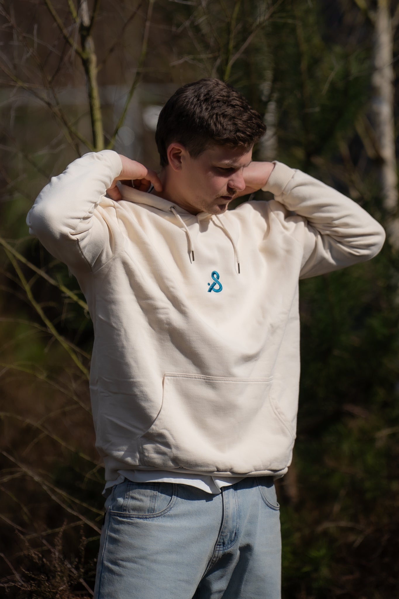 Hoodie Creme 'Earth Positive'